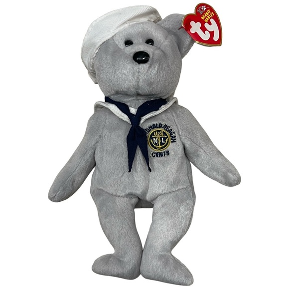 RONNIE 2003 Ty Beanie Baby Sailor Bear! RARE RETIRED - Picture 1 of 7